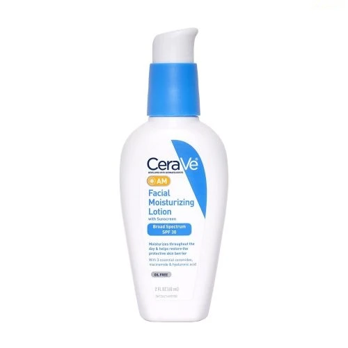 مرطوب کننده اویل فری روز سراوی Cerave مدل Fecial Moisturizing Lotion AM With SPF 30 حجم 89 میل اصل و اورجينال