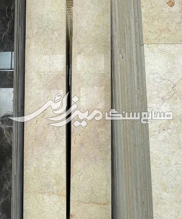 مرمریت آباده کرم هاله صورتی دار کد I040919-۴