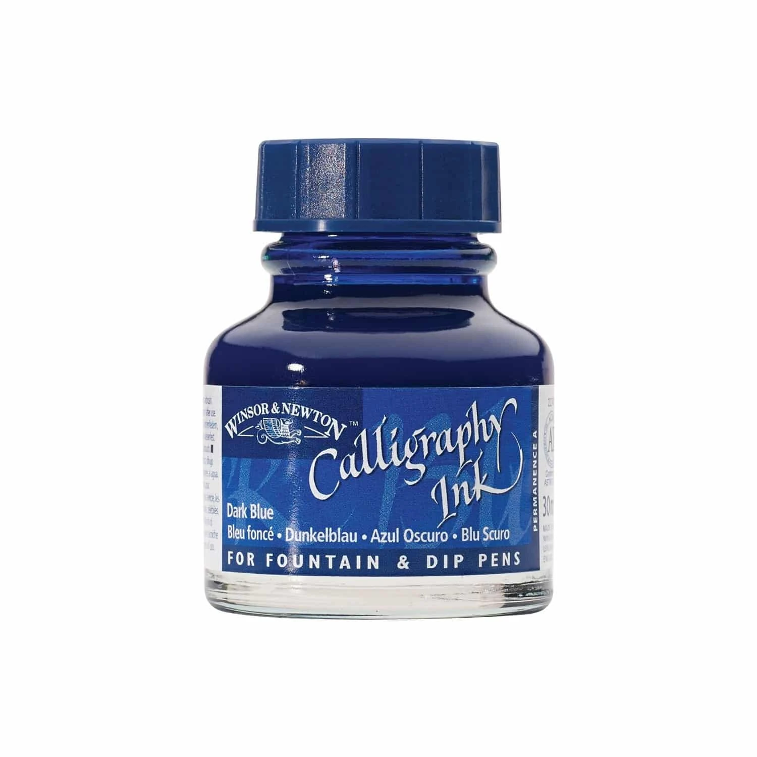 مرکب خوشنویسی آبی تیره وینزور Winsor Dark Blue