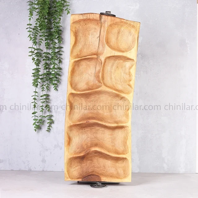 مزه خوری دسته دار چوب گردو 7 خانه
