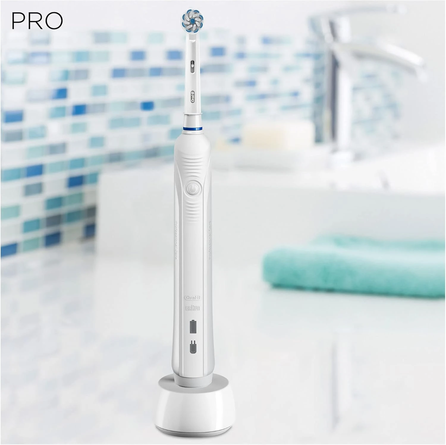 مسواک برقی Oral-B Pro 1 با تایمر و سنسور فشار | آمازونیکس