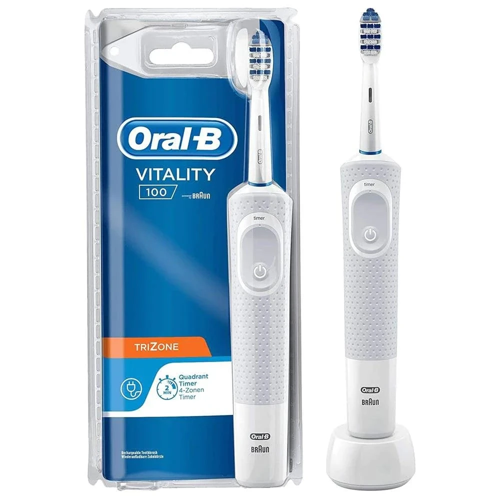 مسواک برقی اورال بی Oral-B مدل Vitality 100 با یدک Trizone اصل و اورجینال