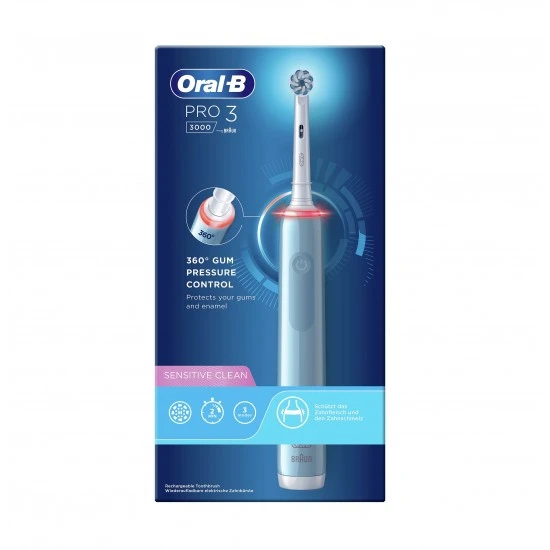 مسواک برقی اورال بی مدل ORAL-B PRO 3 طوسی