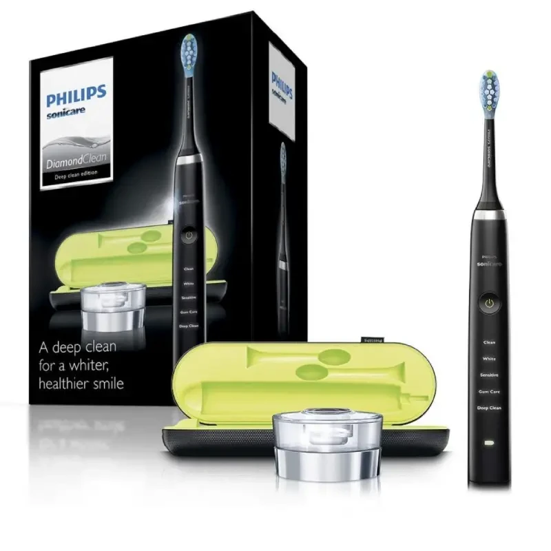 مسواک برقی فیلیپس مدل Sonicare DiamondClean HX939B مشکی با 5 حالت تمیزکاری | آمازونیکس