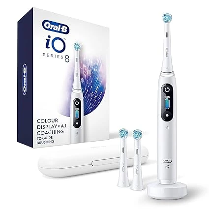 مسواک برقی هوشمند Oral-B iO Series 8 با نمایشگر و سنسور فشار (بدون کارتن) | آمازونیکس