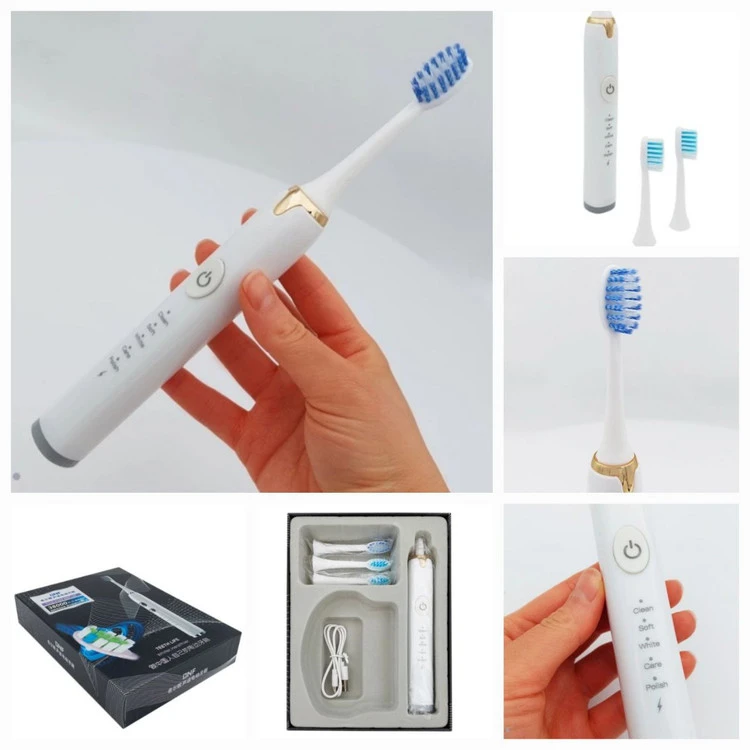 مسواک شارژی ۳ سر ،ویبره دار دادای 5 عملکرد clean/soft/wite/care/polish دارای دوسری یدک مدل 38000