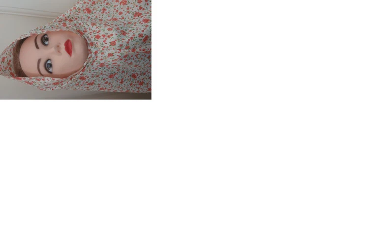 مقنعه نمازی ساده و چانه‌دار