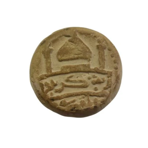 مهر تربت کربلا دایره طرح گنبد قطر3 ارتفاع1سانت بسته 6عددی کد 104142