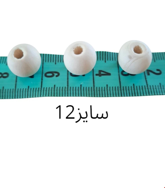 مهره چوبی گردخام سایز12