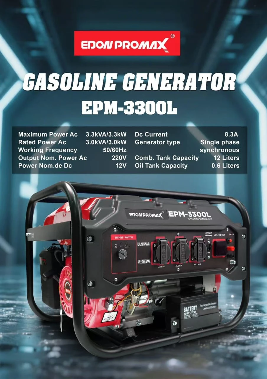 موتور برق ادون مدل EPM-3300L ظرفیت 3.3 کیلووات تک فاز
