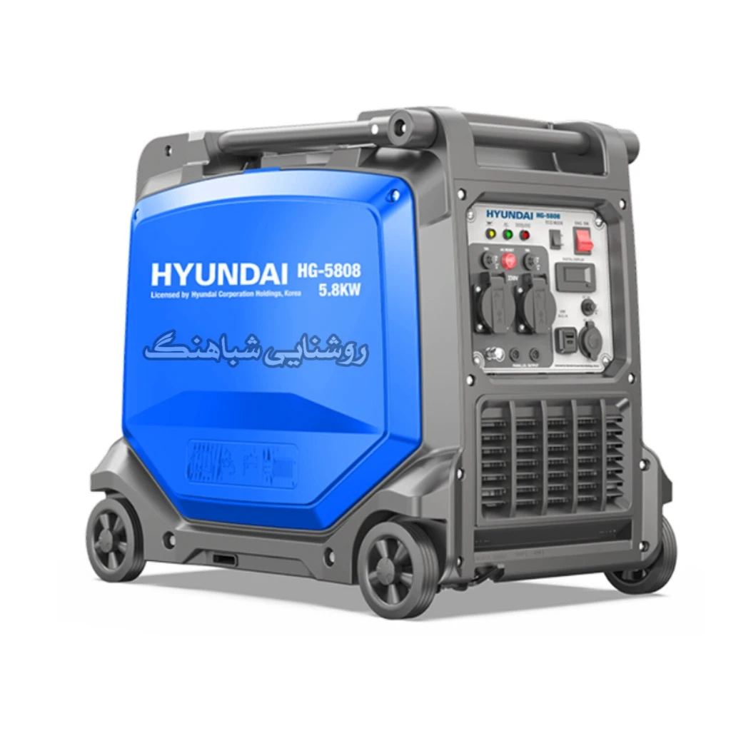 موتور برق اینورتر سایلنت 5/7 کیلو هیوندا کد HG-5808