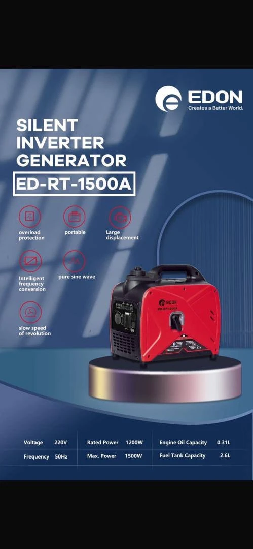 موتور برق ۱.۵ کیلووات بنزینی سایلنت ادون مدل ED-RT-1500A