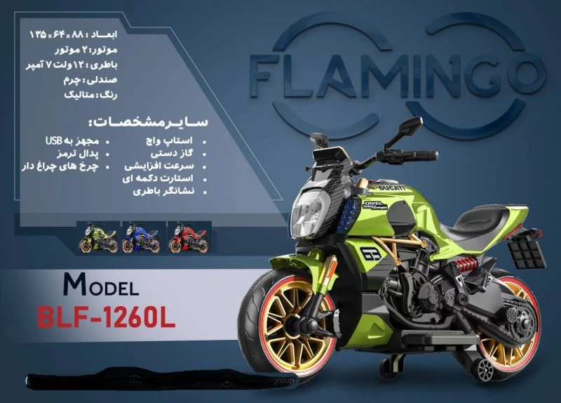 موتور شارژی فلامینگو flamingo مدل BLF-1260L – PAINT