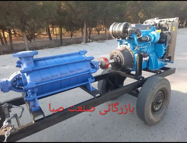 موتور پمپ پرکینز ۴ سیلندر با پمپ ۸ اینچ فشار قوی