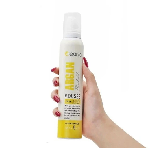 موس مو آرگان کلینیک کیندی 200 میلی لیتر Cleanic Kindii Argan Max Hold Hair Mousse 200 ML