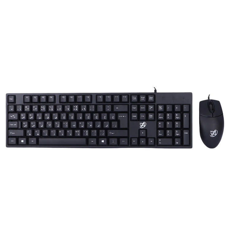 موس و کیبورد با سیم مدل x4tech X70S