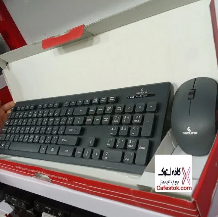 موس و کیبورد رومیزی بی سیم Genuine مدل GN-KM232W نو
