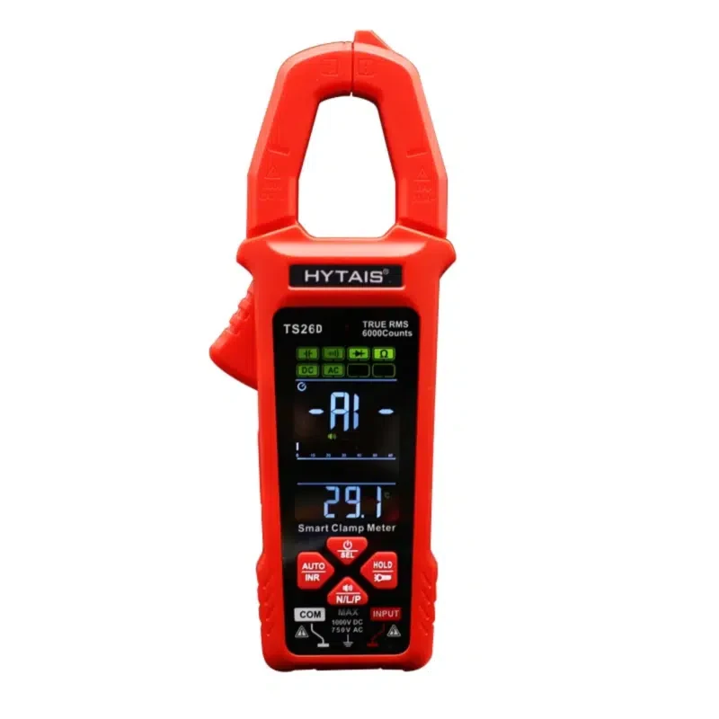 مولتی‌متر کلمپی دیجیتال شارژی HYTAIS مدل TS26D با اندازه‌گیری AC/DC