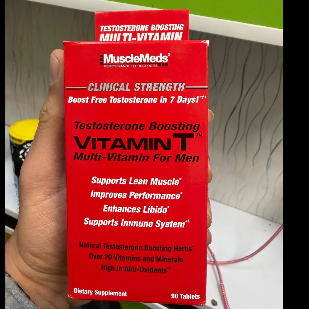 مولتی ویتامین و تستوسترون بوستر ویتامین تی ماسل مدز (MuscleMeds Vitamin T Multi-Vitamin For Men)