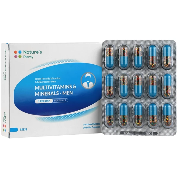 مولتی ویتامین و مینرال آقایان مولتی ویتامین و مینرال آقایان Natures Plenty (30 عددی)