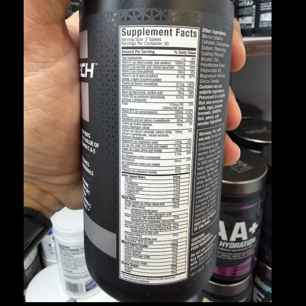 مولتی ویتامین پلاتینیوم ماسل تک (MuscleTech Platinum Multi Vitamin)