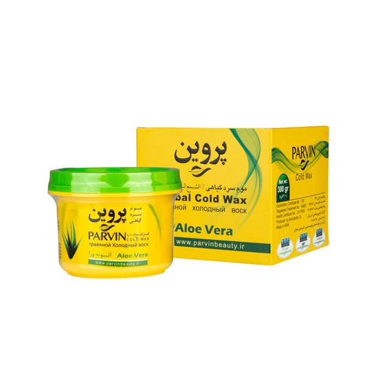 موم سرد گیاهی آلوئه ورا پروین 280گرمی با جعبه
