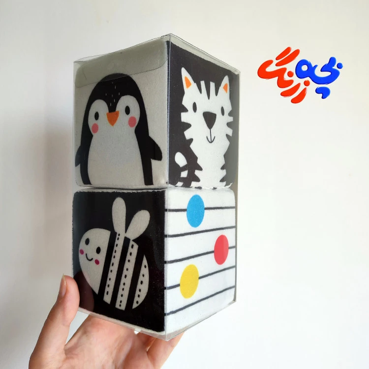 مکعب ابری سیاه و سفید نوزاد