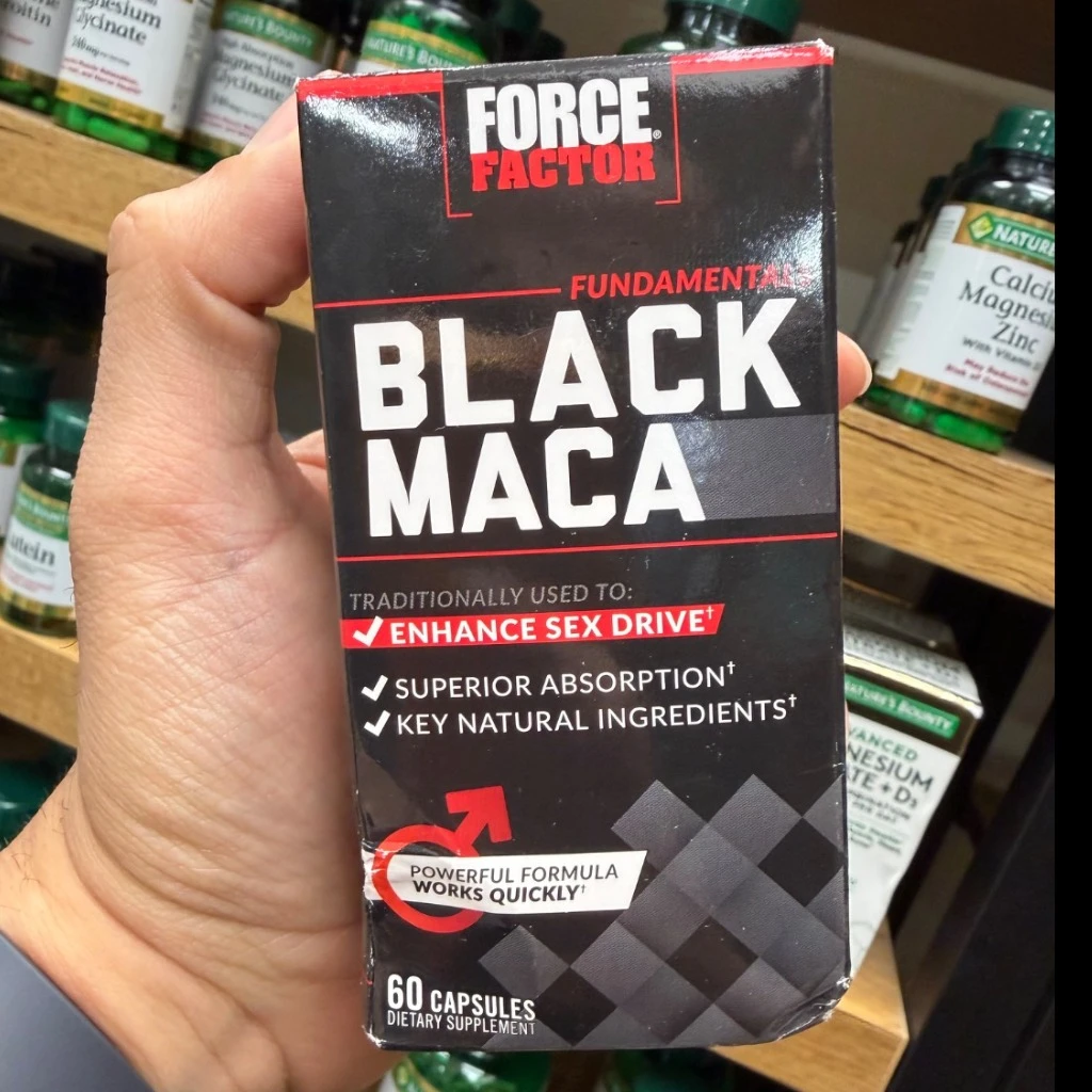 مکمل بلک ماکا فورس فاکتور – 60 کپسول   Force Factor Black Maca – 60 Capsules