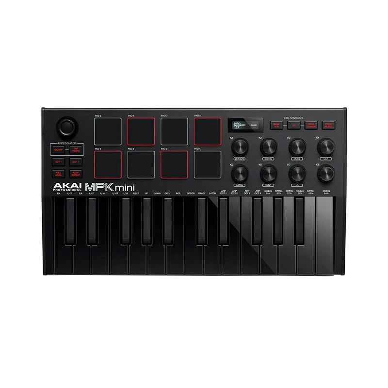 میدی کنترلر AKAI MPK Mini MK3 BlackAKAI MPK mini MK3 Black Midi Controller