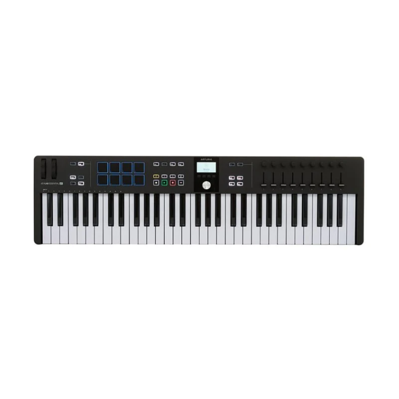 میدی کنترلر Arturia Keylab Essential 61 Mk3 BlackArturia KeyLab Essential mk3 61 Black Midi Controller