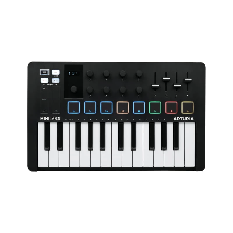 میدی کنترلر Arturia MiniLab 3 BlackArturia MiniLab 3 Black Midi Controller