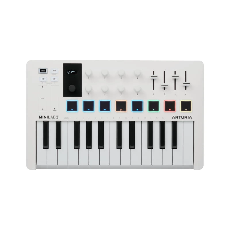 میدی کنترلر Arturia MiniLab 3 WhiteArturia MiniLab 3 White Midi Controller