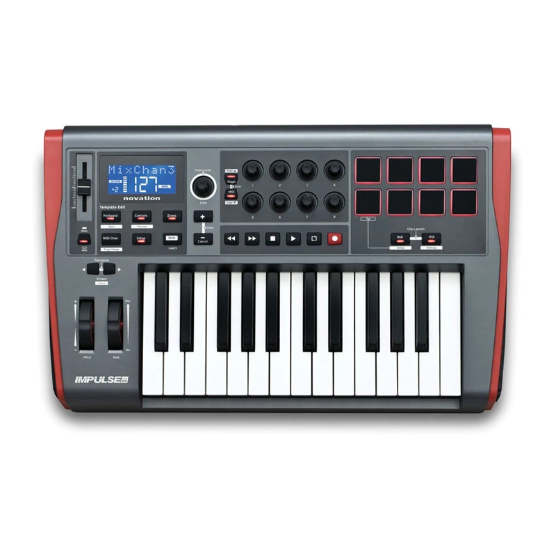 میدی کنترلر Novation Impulse 25Novation Impulse 25 Midi Controller