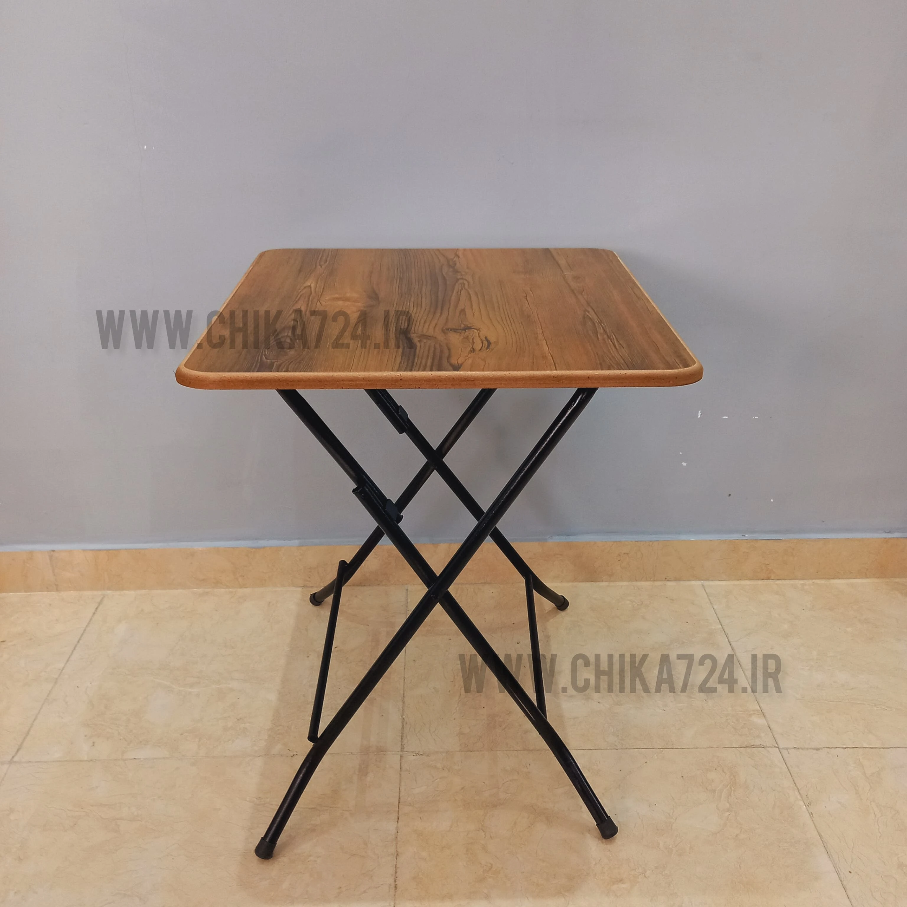 میز تاشو چوبی(۶۰در۶۰)