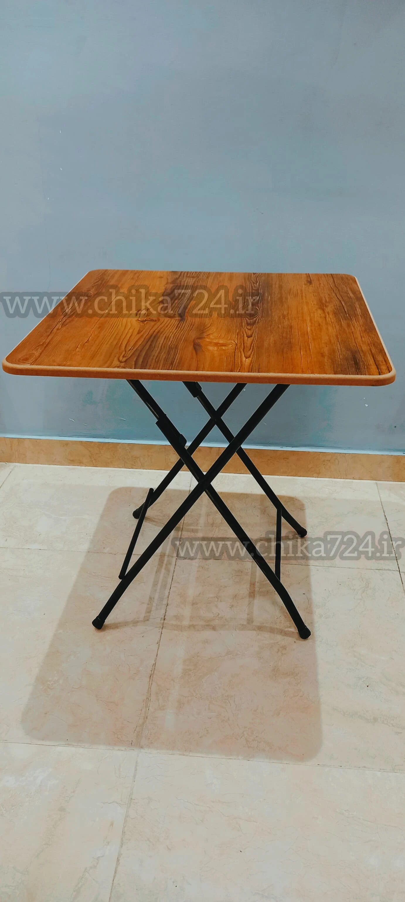 میز تاشو چوبی(۷۰در۷۰سانت)