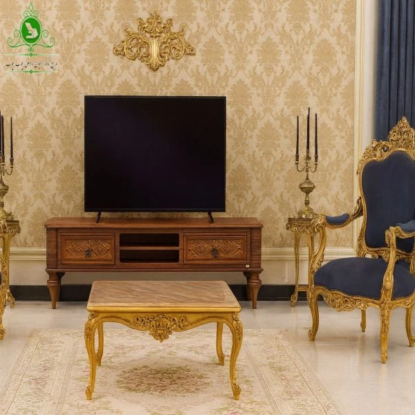 میز تلویزیون MDF وکیوم مدل انزو