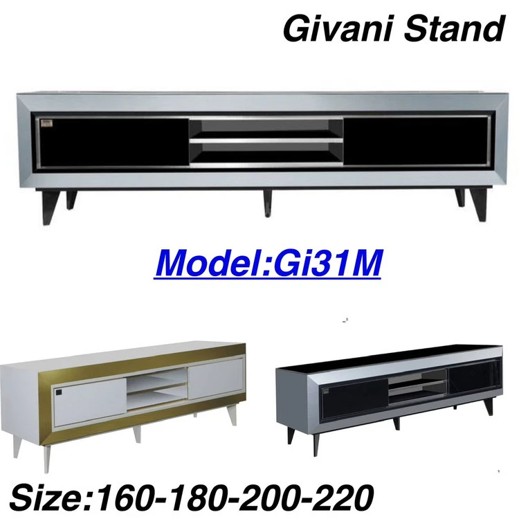میز تلویزیون ام دی اف هایگلاس مدل GI0031M