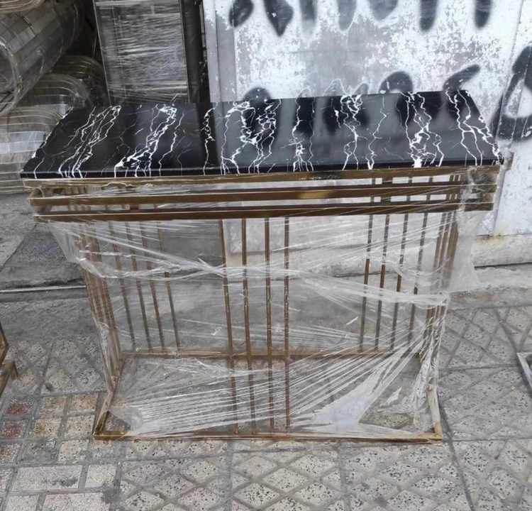 میز کنسول میز آرایش فلزی فورتیک مدل سه خط