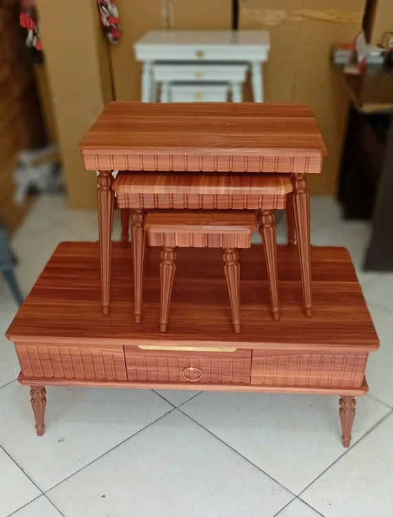 میزجلومبلی به همراه عسلی مدل خطی