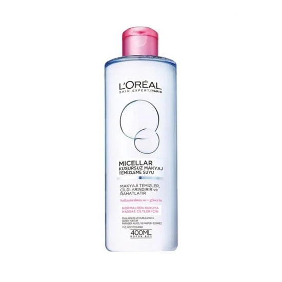 میسلار واتر لورال LOREAL مناسب پوست نرمال تا خشک حجم 400 میل