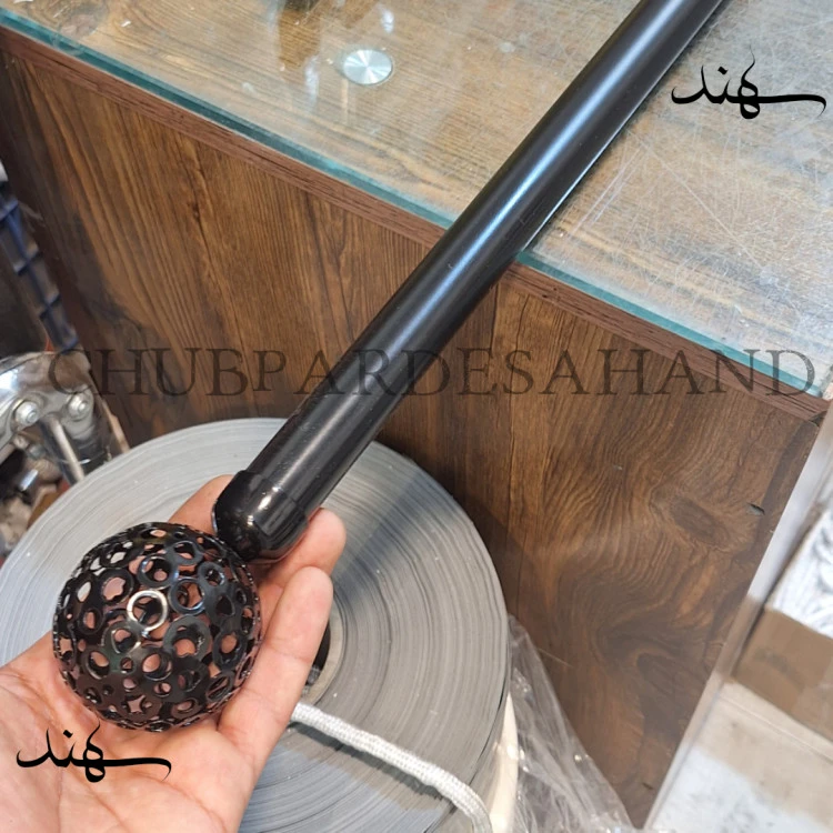 میل پرده پانچ مشکی