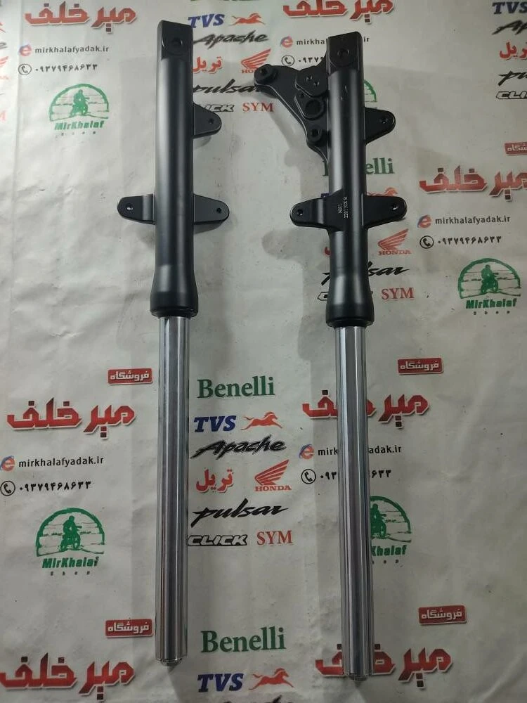 میله کمک جلو کامل موتور sym گالکسی nh اصلی (سمت راست)