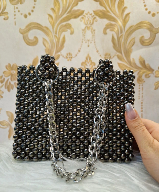 مینی بگ مرواریدی زغالی وارداتی