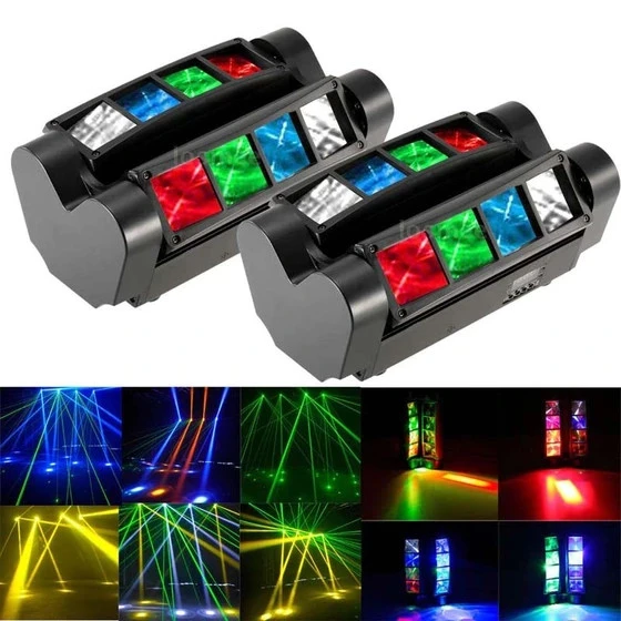 مینی مووینگ اسپایدر دو بازو SPIDER MOVING BEAM MINI MTS RGBW