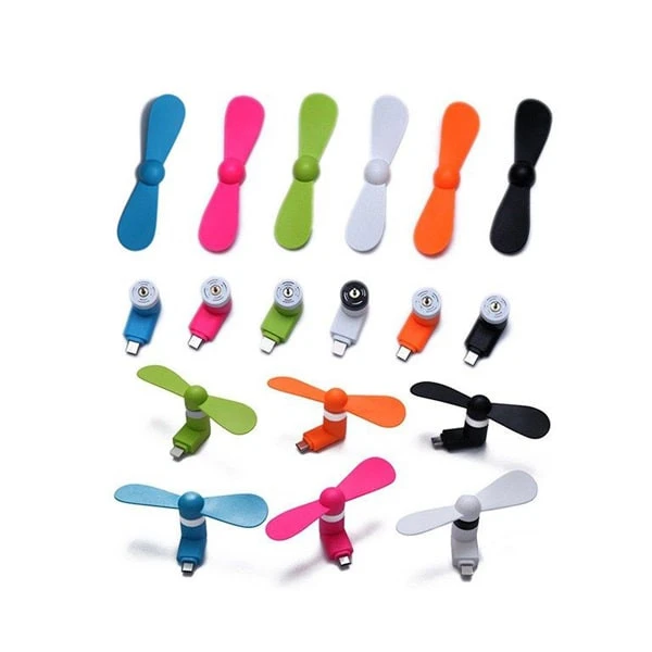 مینی پنکه همراه موبایل Mini USB Fan مخصوص ایفون