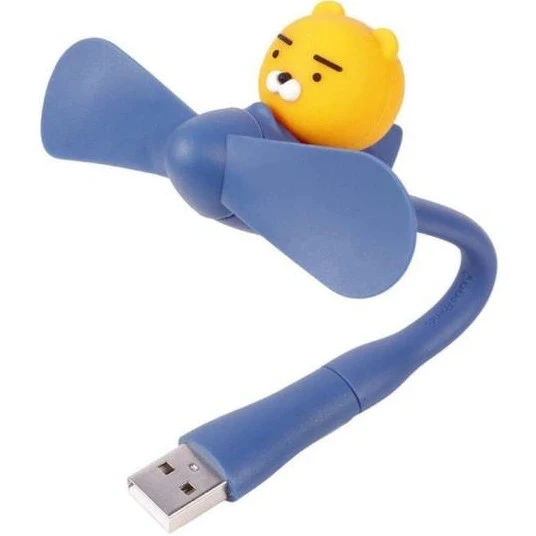 مینی پنکه همراه موبایل پرتابل عروسکی دوکاره MICRO + USB Fan