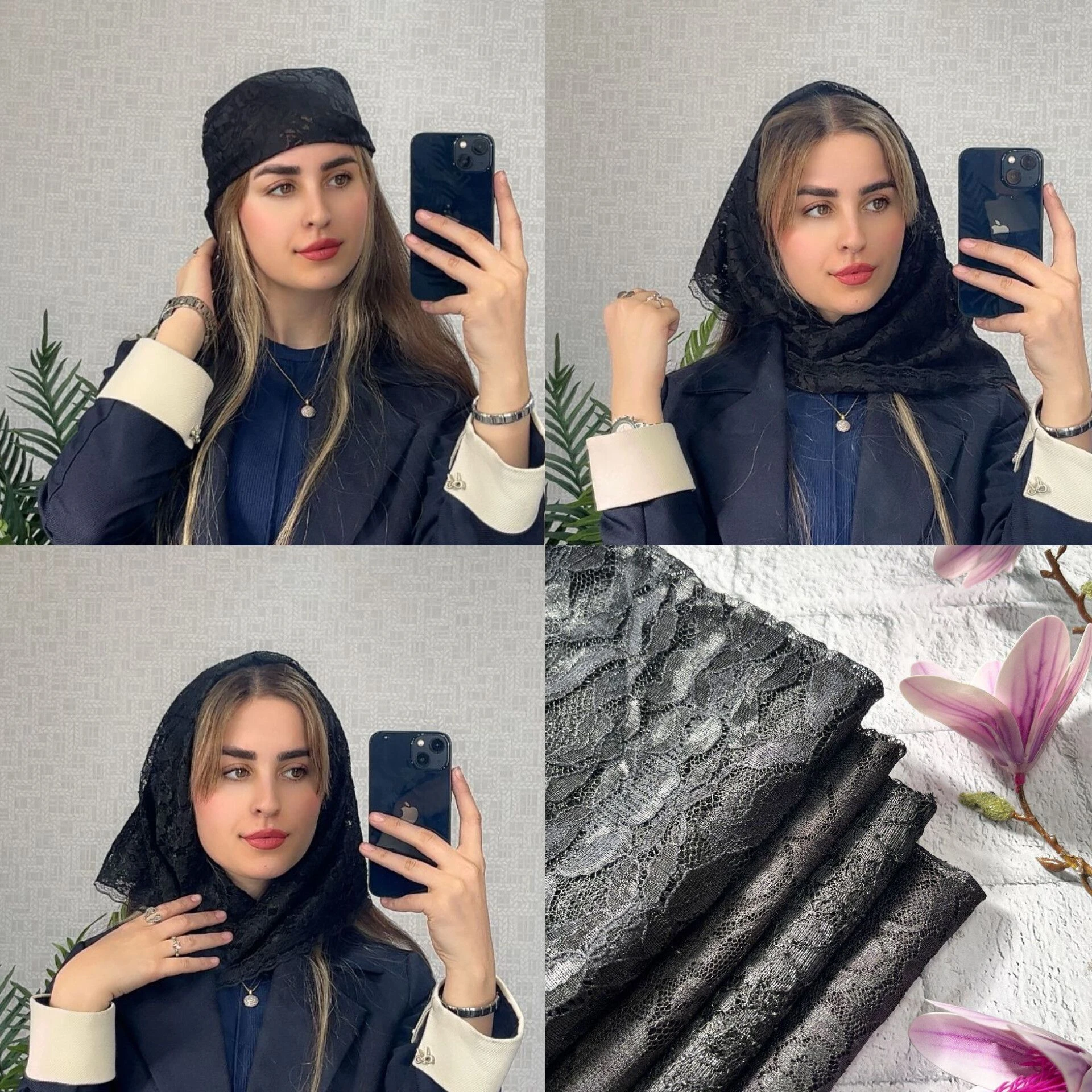 مینی گیپور دور دانتل پارچه وارداتی
