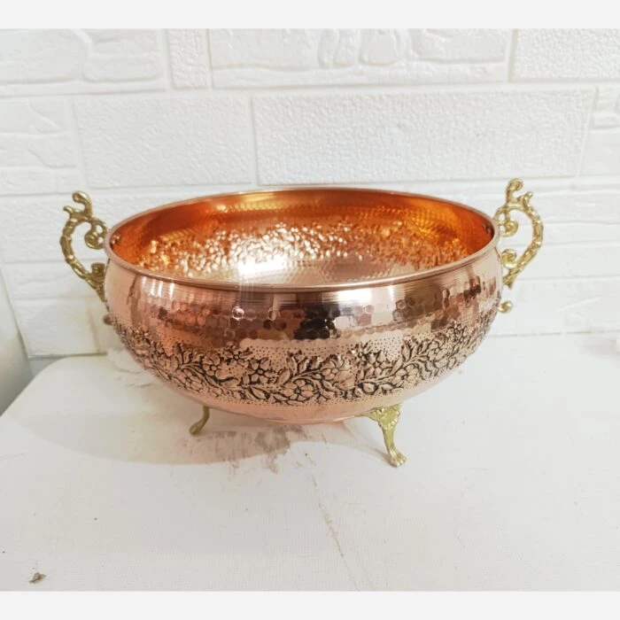 میوه خوری بزرگ مسی زنجان گل قلم نانو ارسال رایگان