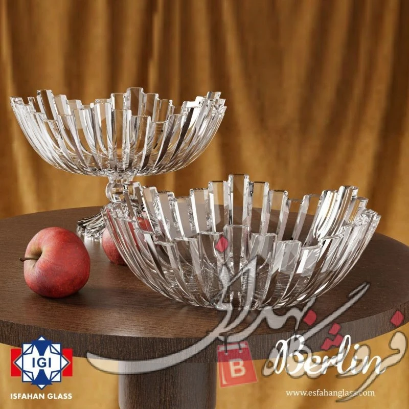 میوه خوری پایه دار شیشه ای برلین