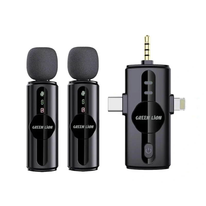 میکروفن بی سیم گرین لاین مدل GM-80X 3in1